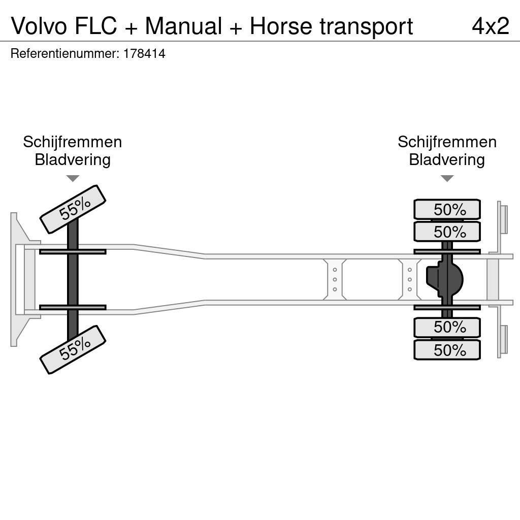 Volvo FLC + Manual + Horse transport Tiertransporter