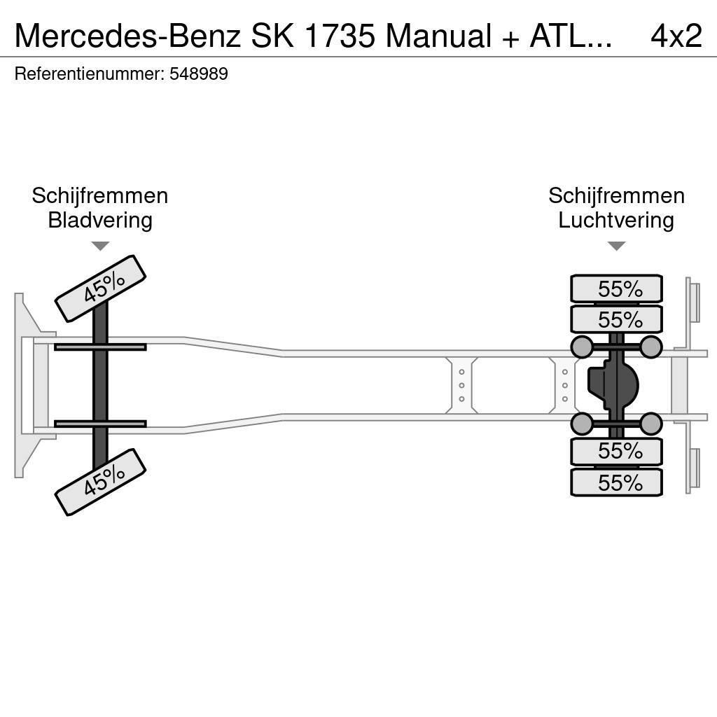 Mercedes-Benz SK 1735 Manual + ATLAS Crane + low KM + Euro 2 man All-Terrain-Krane