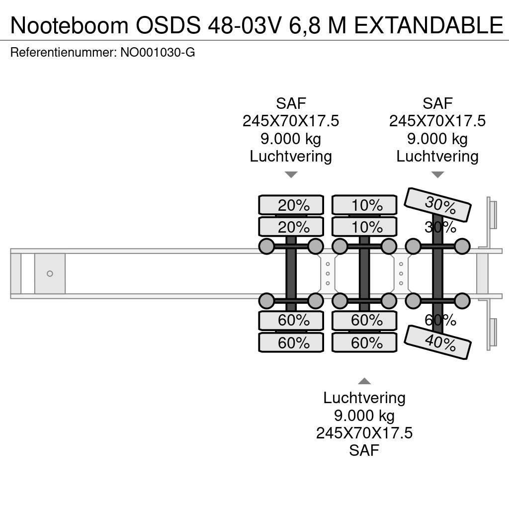 Nooteboom OSDS 48-03V 6,8 M EXTANDABLE Tieflader-Auflieger