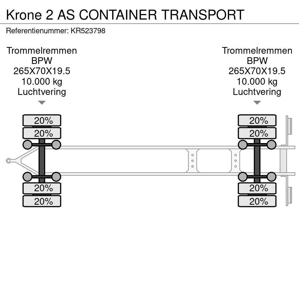 Krone 2 AS CONTAINER TRANSPORT Containeranhänger