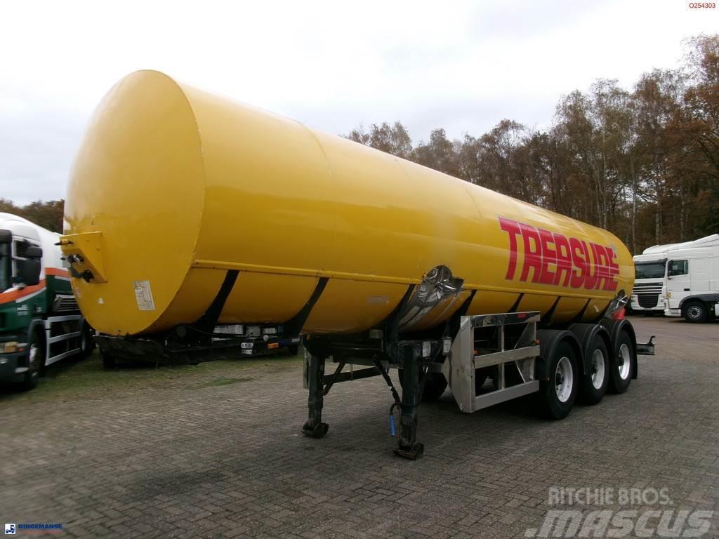  Crane Fruehauf Food (beer) tank inox 30 m3 / 2 com Tankauflieger
