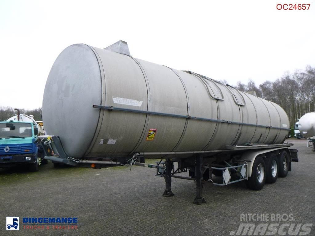 Trailor Heavy oil / bitumen tank steel 31.1 m3 / 1 comp Tankauflieger