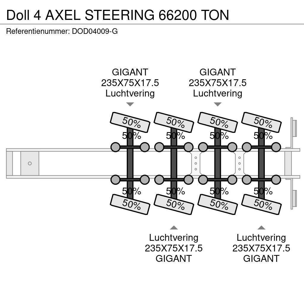 Doll 4 AXEL STEERING 66200 TON Tieflader-Auflieger