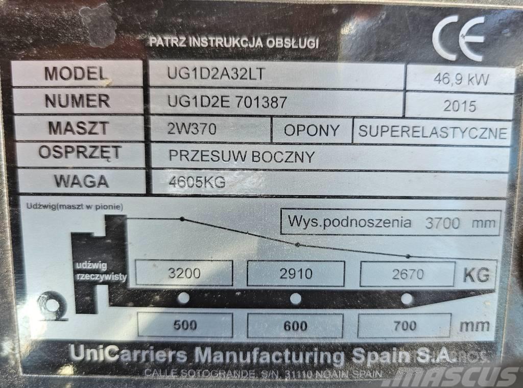 UniCarriers UG1D2A32LT Gas Stapler