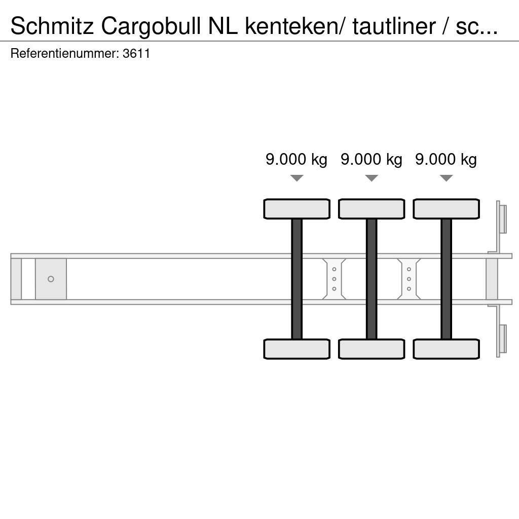 Schmitz Cargobull NL kenteken/ tautliner / schuifzeil / laadklep Curtainsiderauflieger