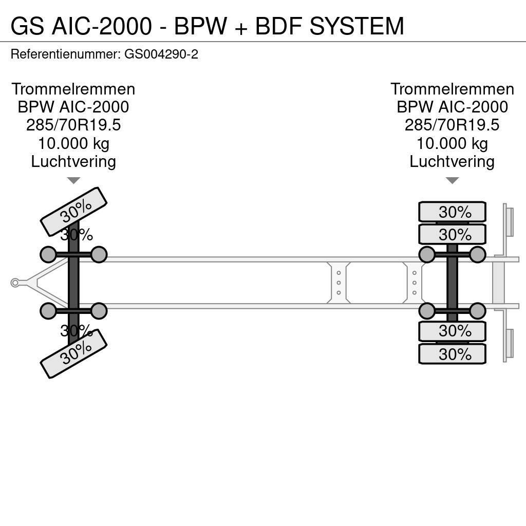 GS AIC-2000 - BPW + BDF SYSTEM Containeranhänger