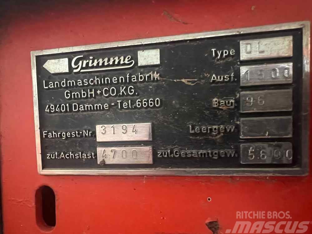 Grimme DL1500 Kartoffelvollernter