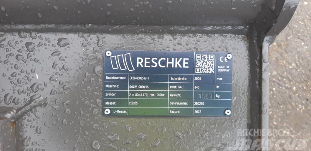 Reschke Grabenräumlöffel OQ70/55-2000mm A#5842 Tieflöffel