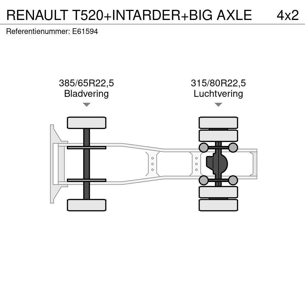 Renault T520+INTARDER+BIG AXLE Sattelzugmaschinen