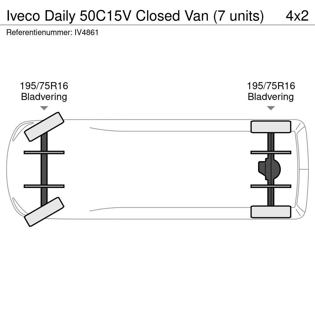 Iveco Daily 50C15V Closed Van (7 units) Kastenwagen
