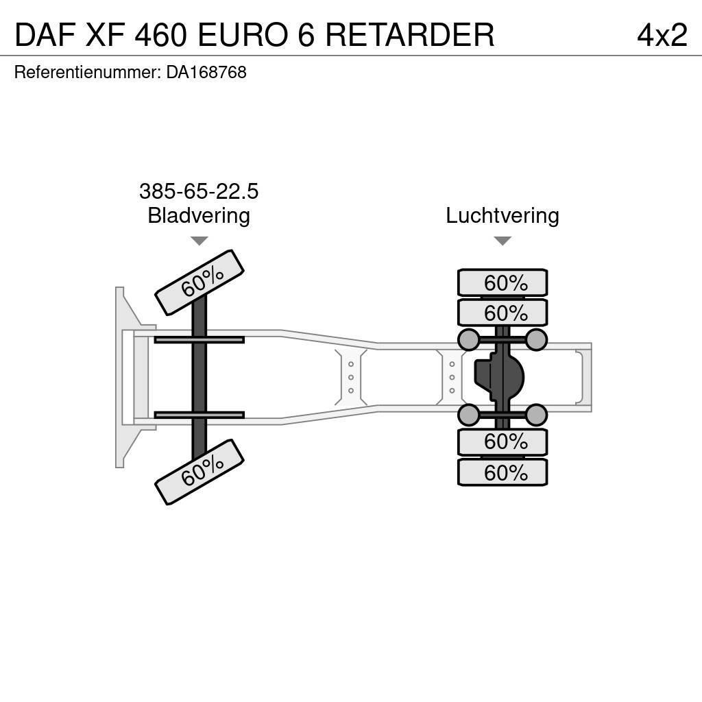 DAF XF 460 EURO 6 RETARDER Sattelzugmaschinen