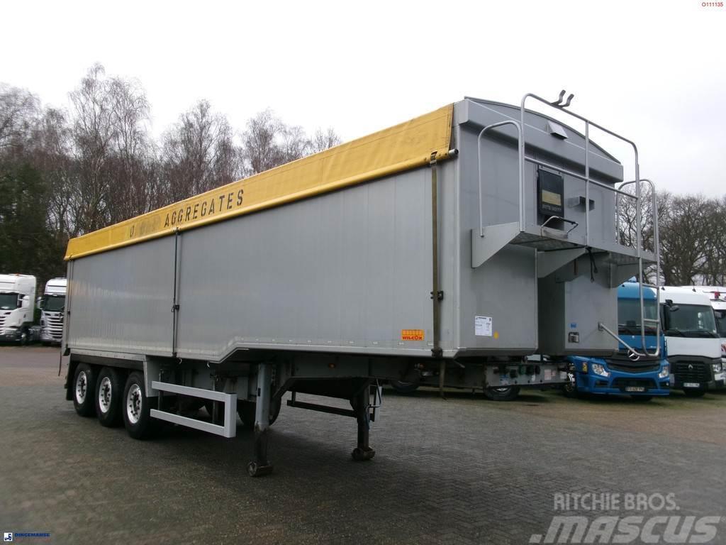 Wilcox Tipper trailer alu 52 m3 + tarpaulin Kippladerauflieger
