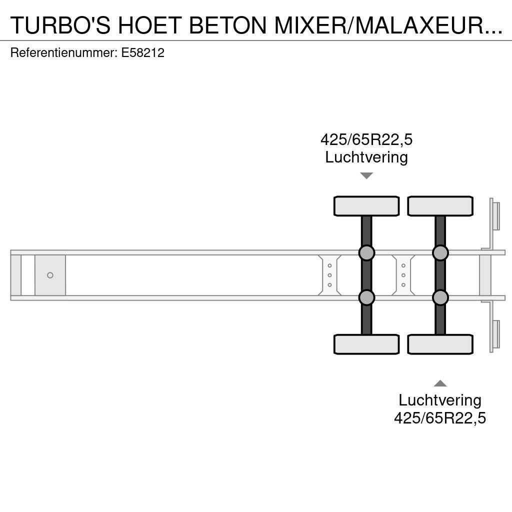  TURBO'S HOET BETON MIXER/MALAXEUR/MISCHER 10M3 +MO Andere Auflieger