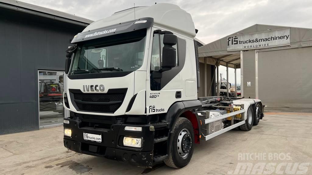 Iveco STRALIS 420 6X2 ACC - multilift - 20t Abrollkipper