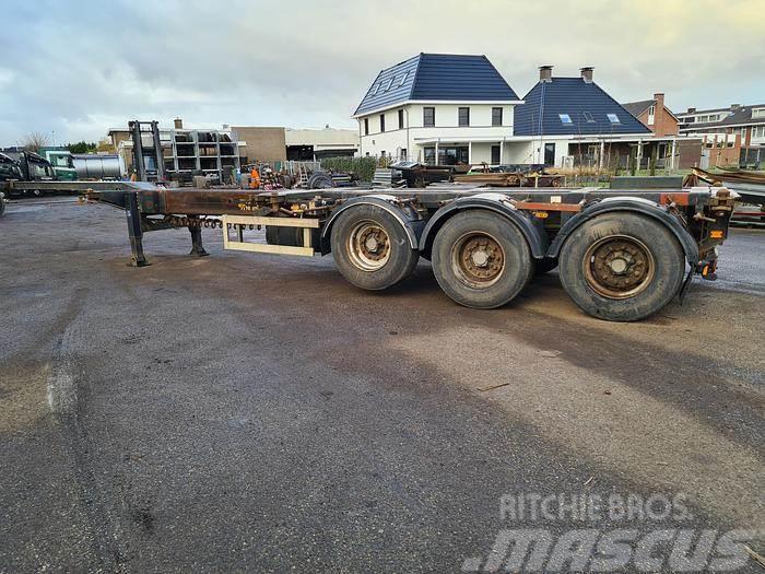 Nooteboom 3 AXLE CONTAINER CHASSIS ALL CONNECTIONS ROR DRUM Containerauflieger