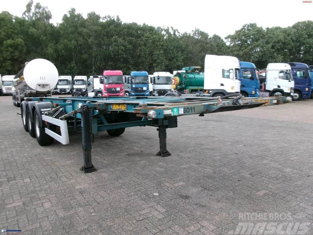Van Hool 3-axle container chassis 20,30 ft. Containerauflieger