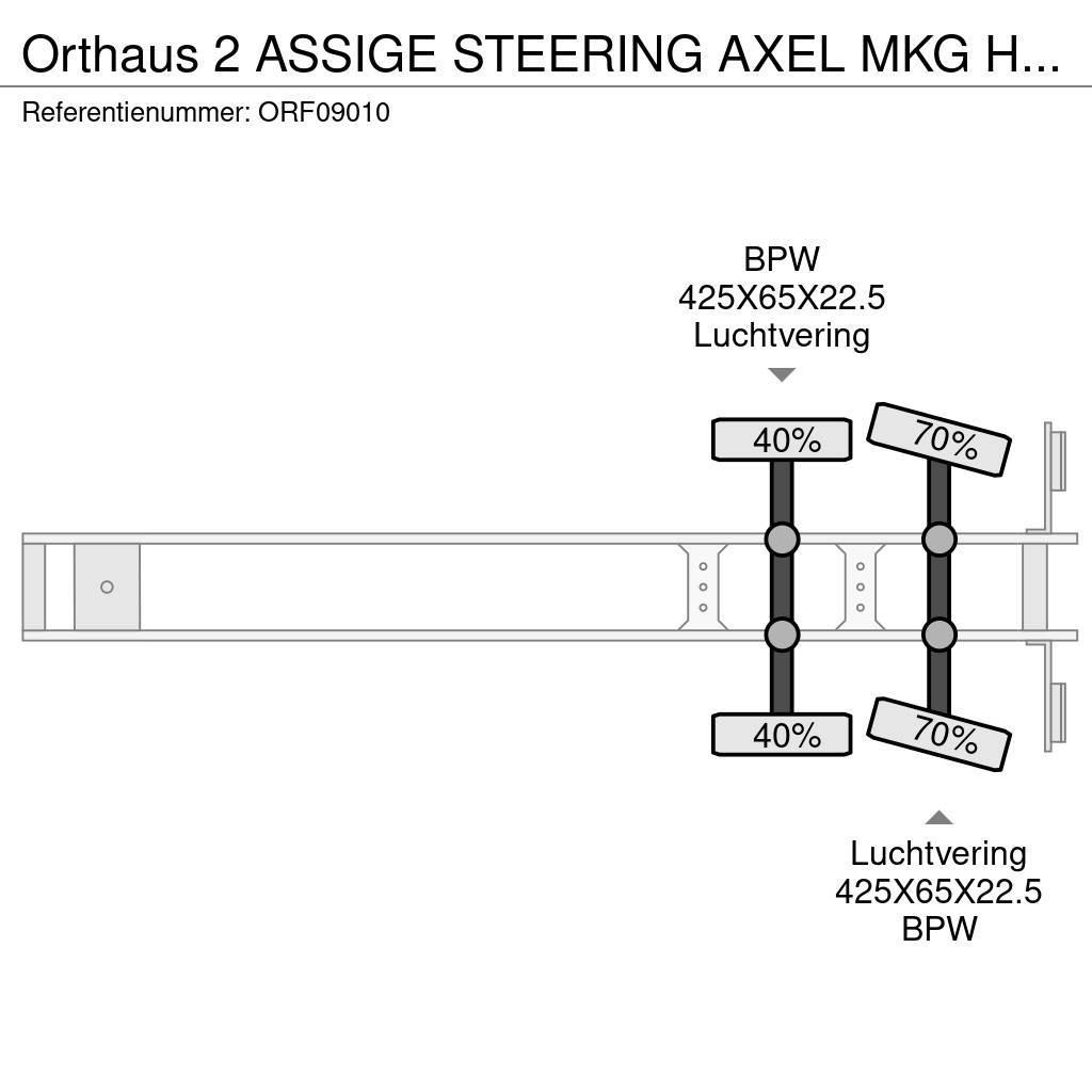 Orthaus 2 ASSIGE STEERING AXEL MKG HLK 330 VG CRANE Pritschenauflieger