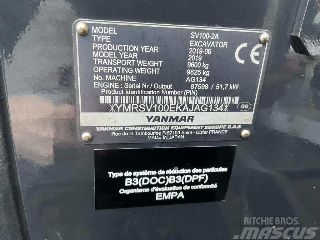 Yanmar SV100-2A Midibagger  7t - 12t