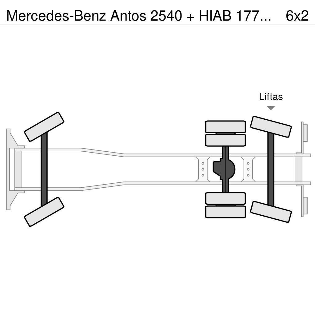 Mercedes-Benz Antos 2540 + HIAB 177K Pro/Hipro All-Terrain-Krane