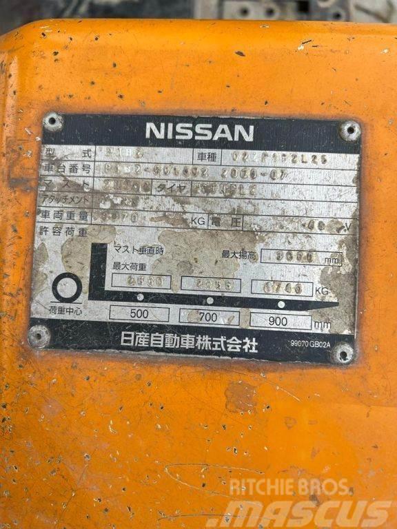 Nissan Duplex, 2.500KG, 4.926hrs!!, no charger 02ZP1B2L25 Elektro Stapler