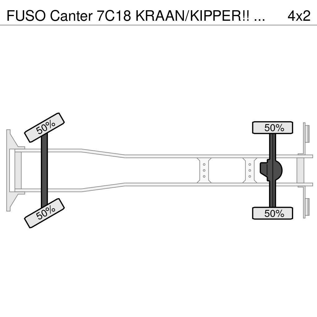 Fuso Canter 7C18 KRAAN/KIPPER!! EURO6!! All-Terrain-Krane