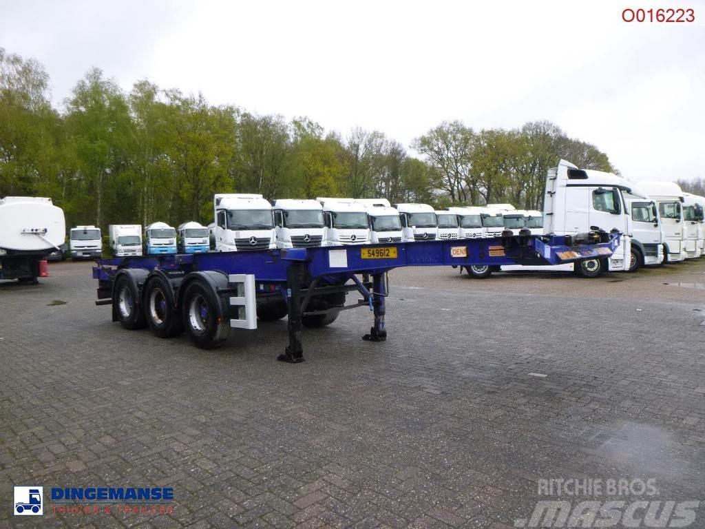 Dennison 3-axle container trailer 20-30-40-45 ft Containerauflieger
