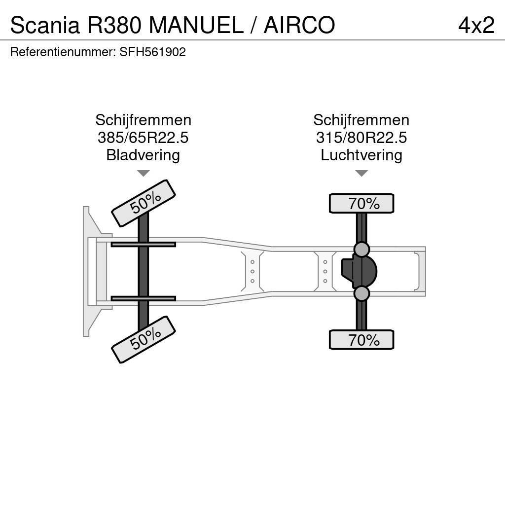 Scania R380 MANUEL / AIRCO Sattelzugmaschinen