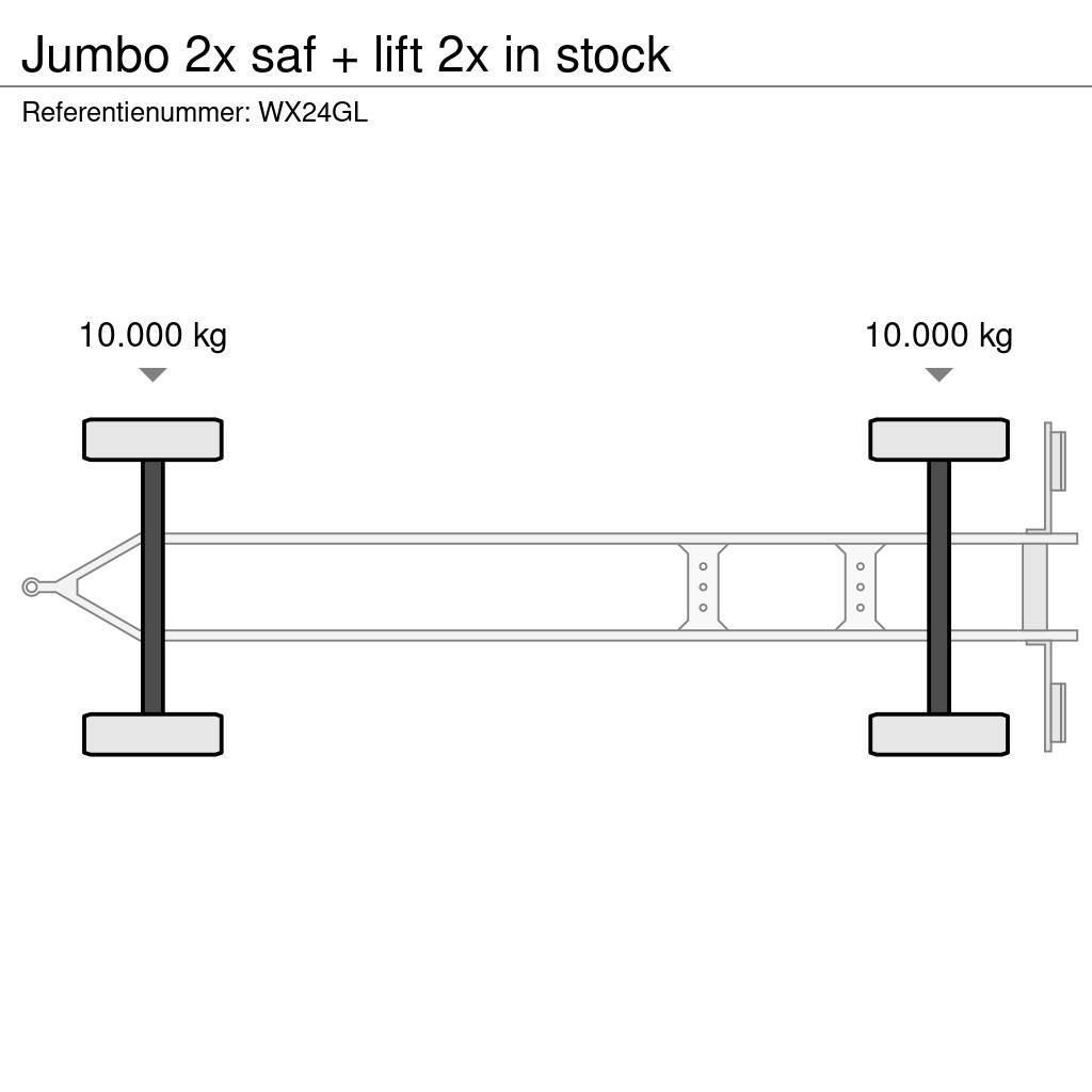 Jumbo 2x saf + lift 2x in stock Anhänger-Kastenaufbau