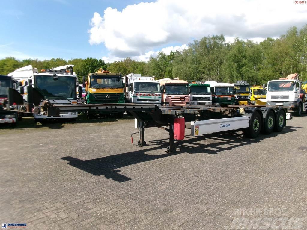 Krone 3-axle container trailer 20-30-40-45 ft DA08LNA Containerauflieger