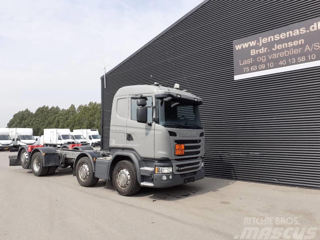 Scania G 450 CHASSIS AUT, 8X2 Wechselfahrgestell