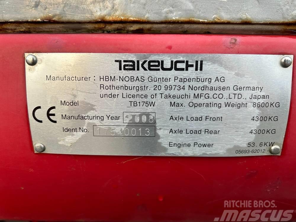 Takeuchi TB175W Midibagger  7t - 12t