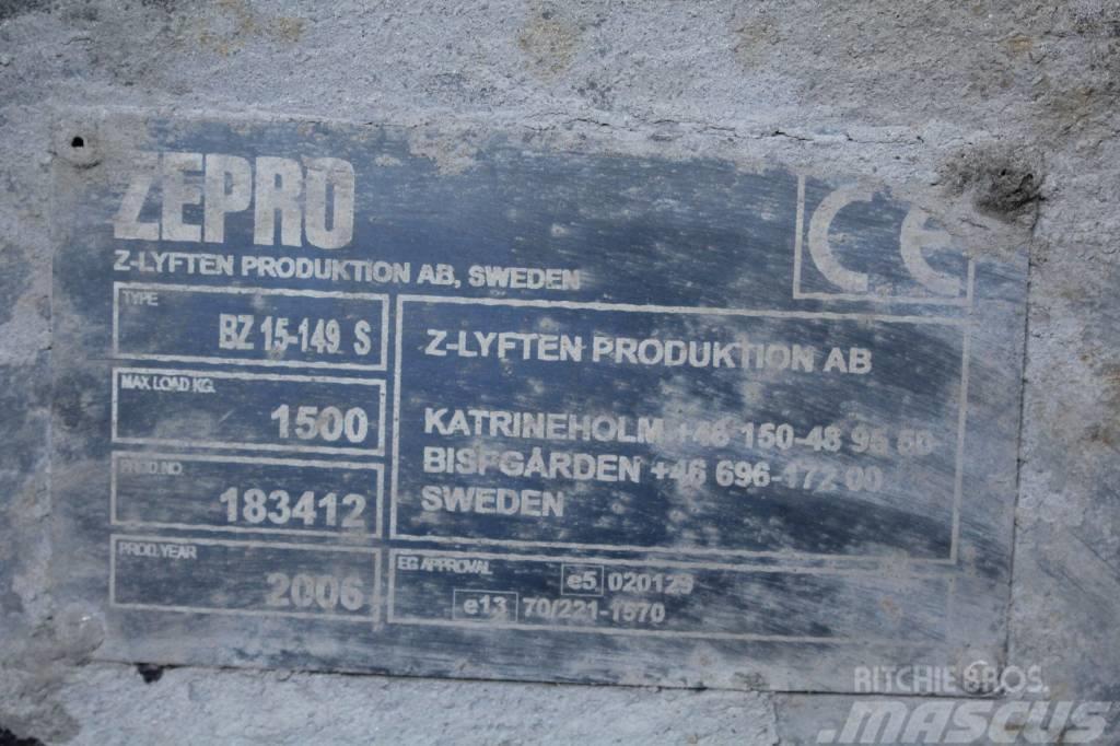  Zepro bakgavellyft Hydraulik