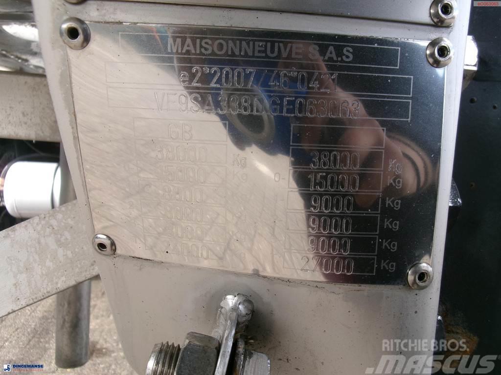 Maisonneuve Food tank inox 30 m3 / 1 comp Tankauflieger