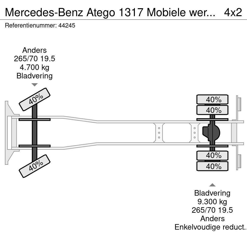 Mercedes-Benz Atego 1317 Mobiele werkplaats + ROM zuigtank Kastenaufbau