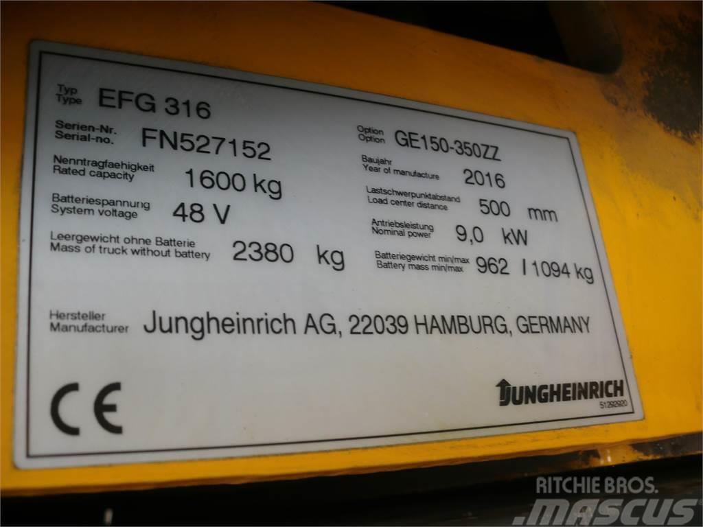 Jungheinrich EFG 316 350 ZT Elektro Stapler