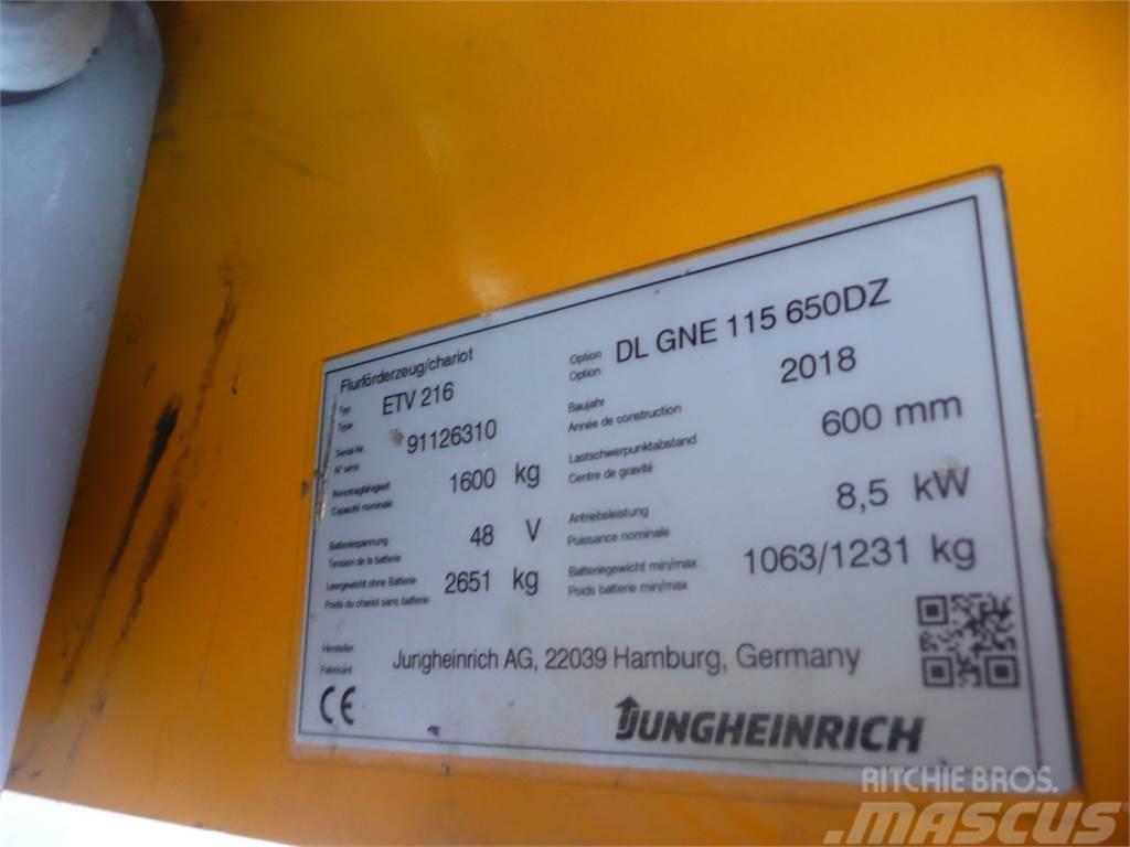 Jungheinrich ETV 216 650 DZ Schubmaststapler