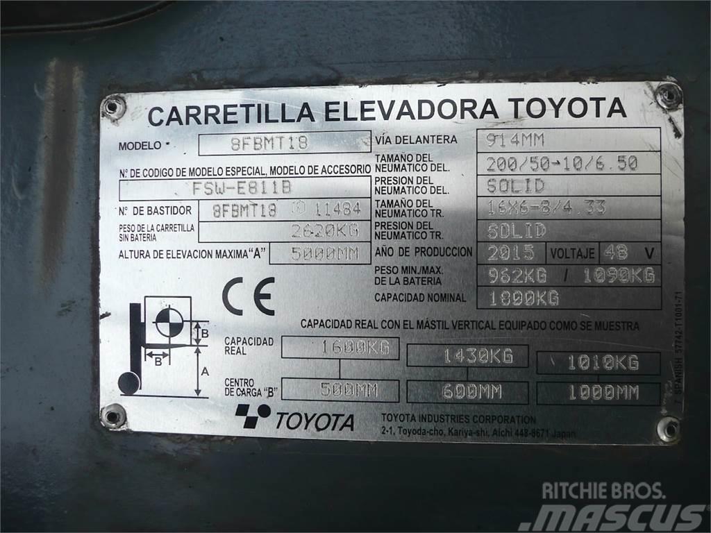 Toyota 8FBMT18 Elektro Stapler