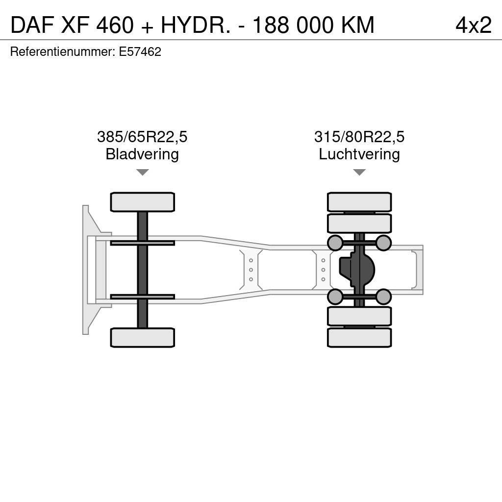 DAF XF 460 + HYDR. - 188 000 KM Sattelzugmaschinen
