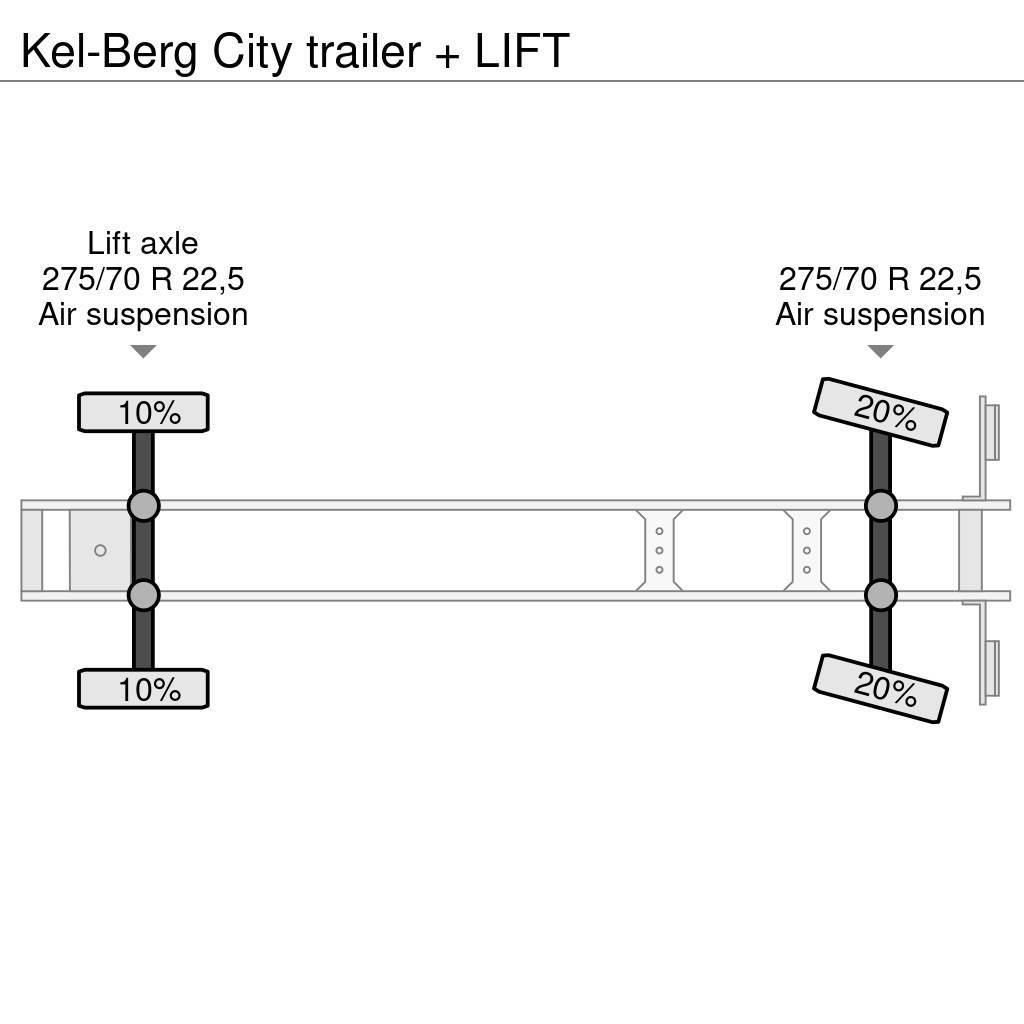 Kel-Berg City trailer + LIFT Curtainsiderauflieger