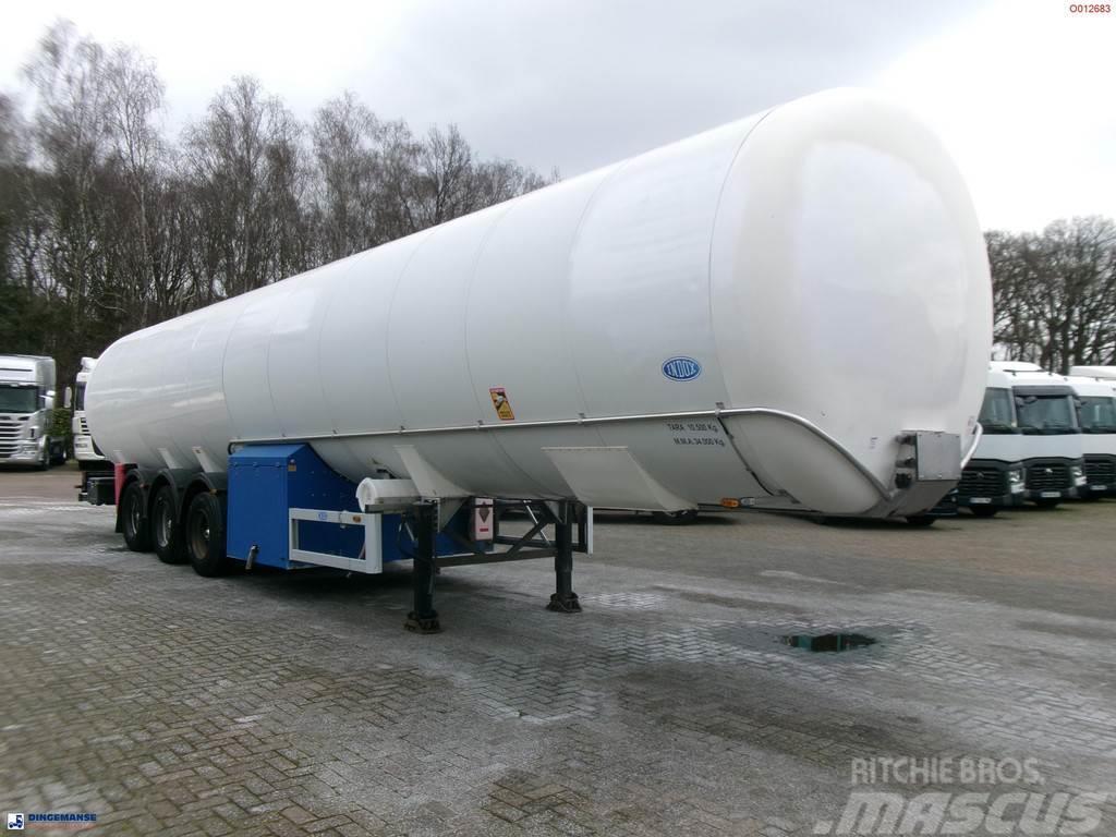 Indox Low-pressure LNG gas tank inox 56.2 m3 / 1 comp Tankauflieger