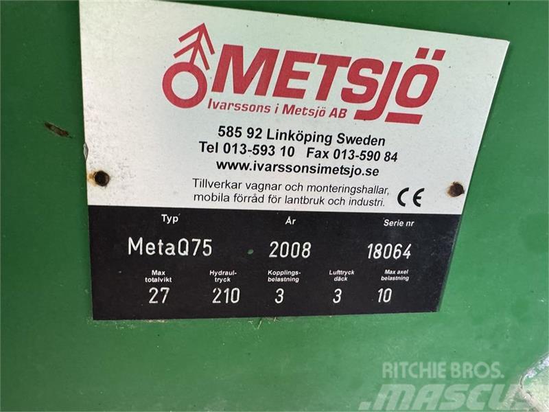 Metsjö MetaQ 75 Skiftelandsvogn Allzweckanhänger
