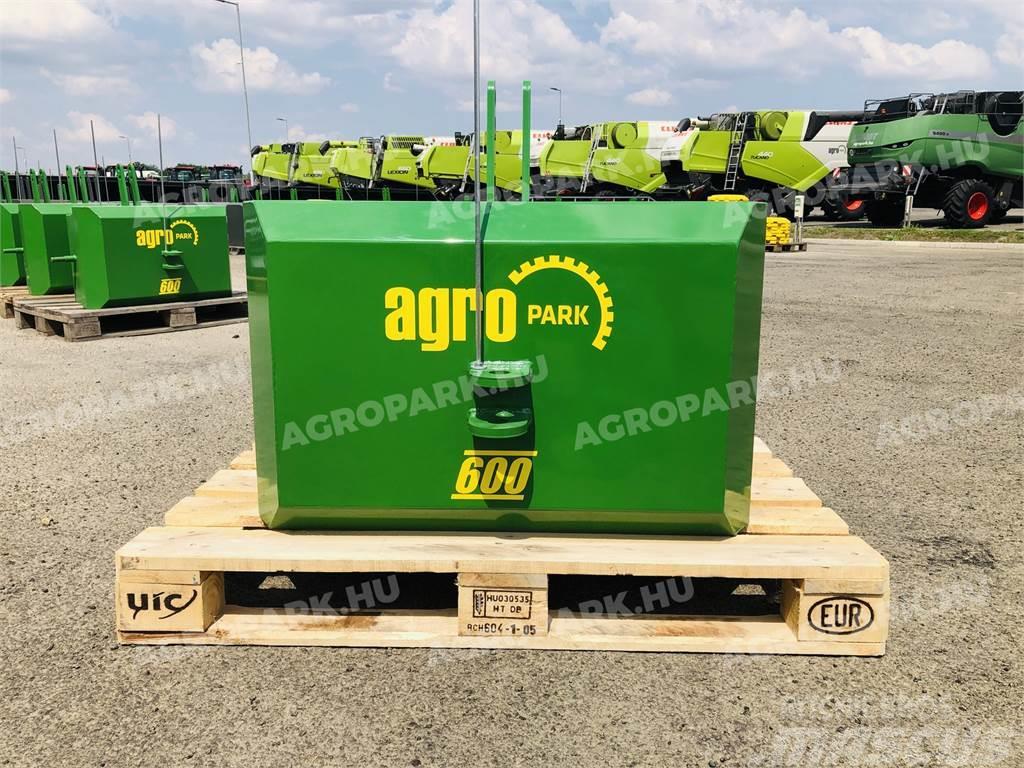  600 kg front hitch weight, in green color Frontgewichte
