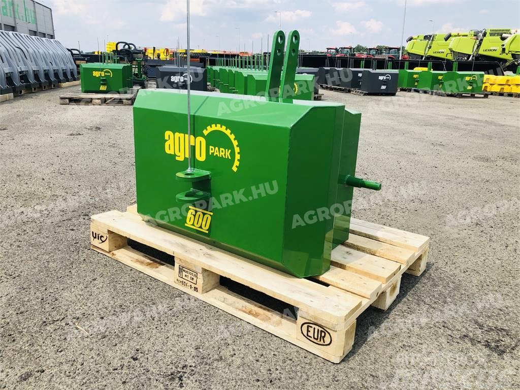  600 kg front hitch weight, in green color Frontgewichte
