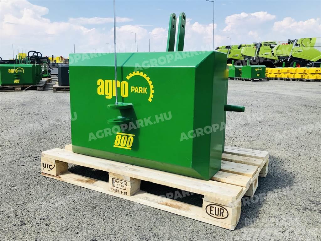  800 kg front hitch weight, in green color Frontgewichte