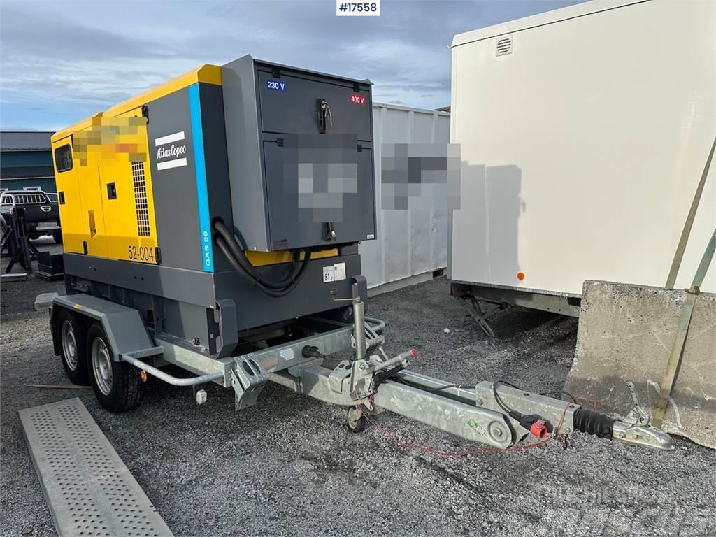 Atlas Copco QAS80 diesel generator/aggegate on trailer Andere Zubehörteile