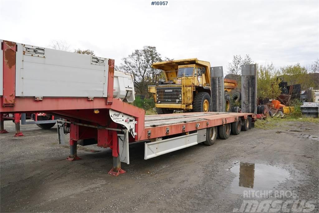 Damm 4 axle machine trailer with ramps and manual widen Andere Anhänger