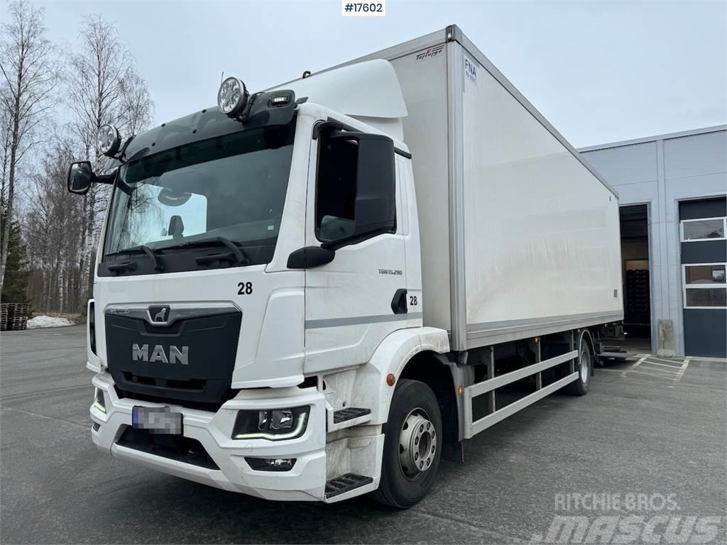 MAN TGM 15.290 4x2 box truck WATCH VIDEO Kastenaufbau