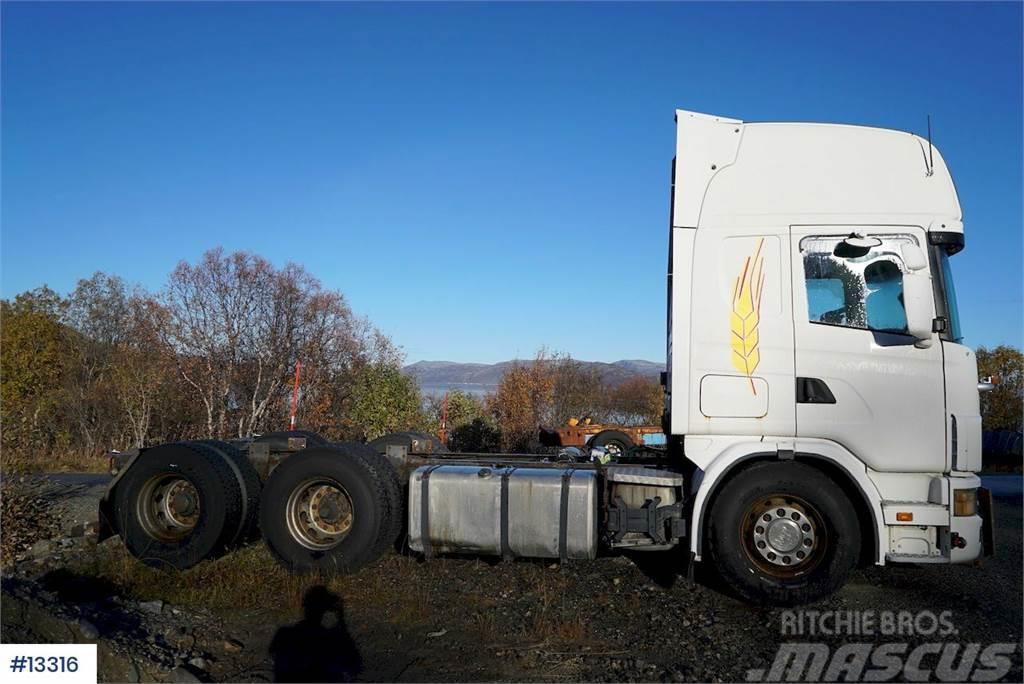 Scania R124 470 6x2 snow rigged Chassis Wechselfahrgestell