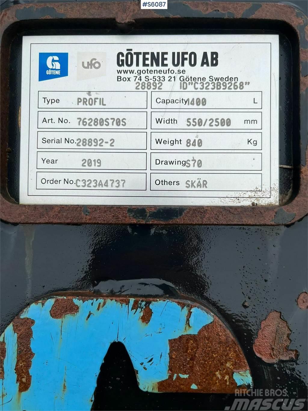 Götene UFO S70 Profile bucket Schaufeln
