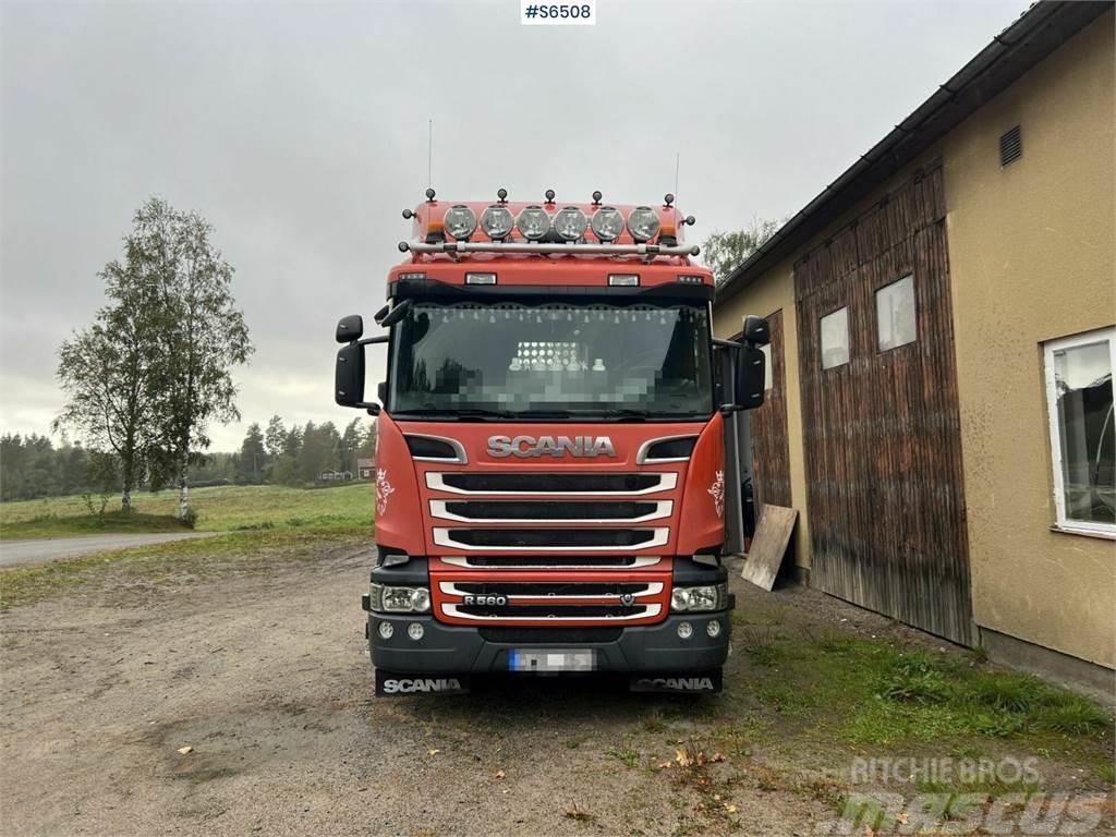 Scania R560 Timber Truck with trailer and crane Holzfahrzeuge